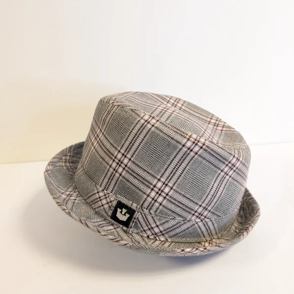 Goorin Bros Biggles Plaid Fedora Hat Classic Unisex Vintage Style Hat M - Picture 5 of 15